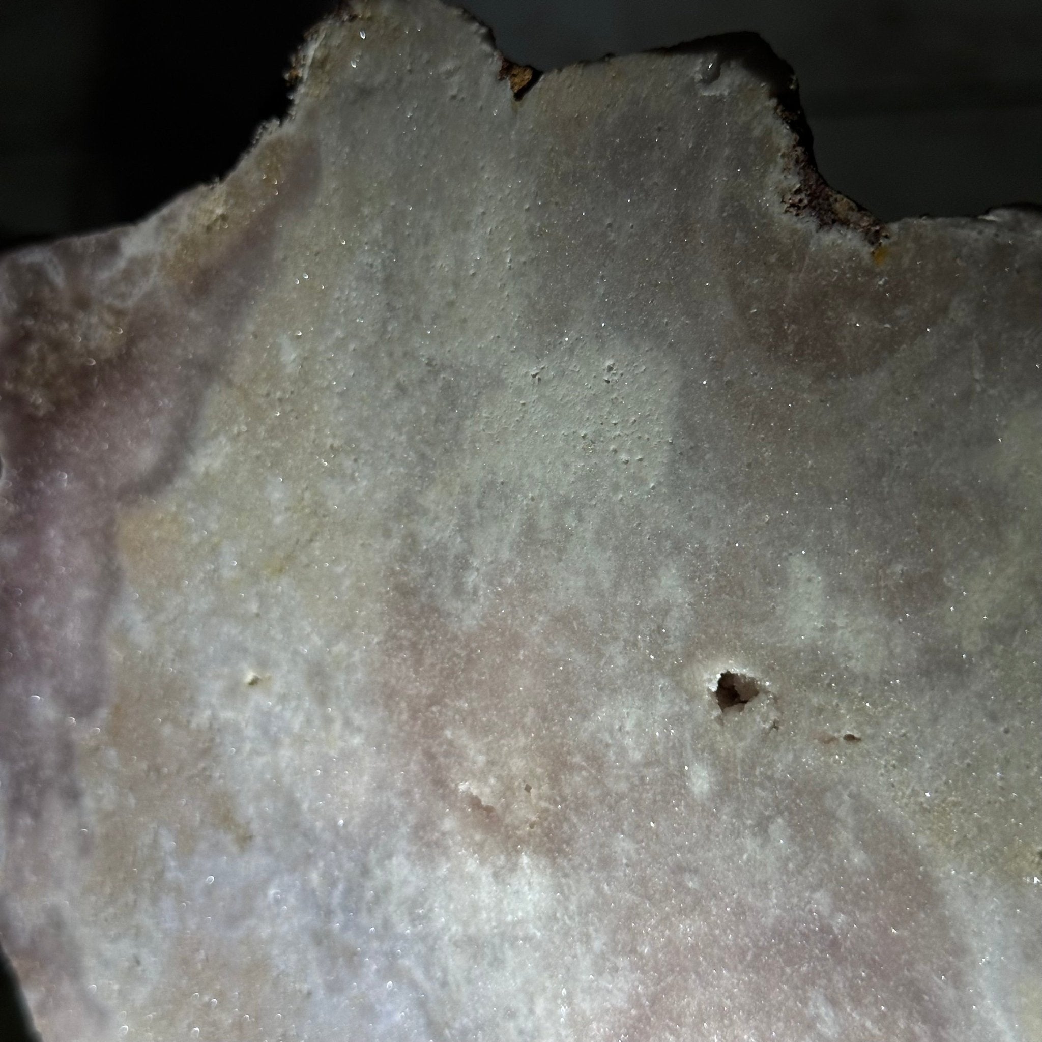 Pink Amethyst Slice on a Stand, 2.2 lbs and 10.5" Tall #5742-0126 - Brazil GemsBrazil GemsPink Amethyst Slice on a Stand, 2.2 lbs and 10.5" Tall #5742-0126Slices on Fixed Bases5742-0126