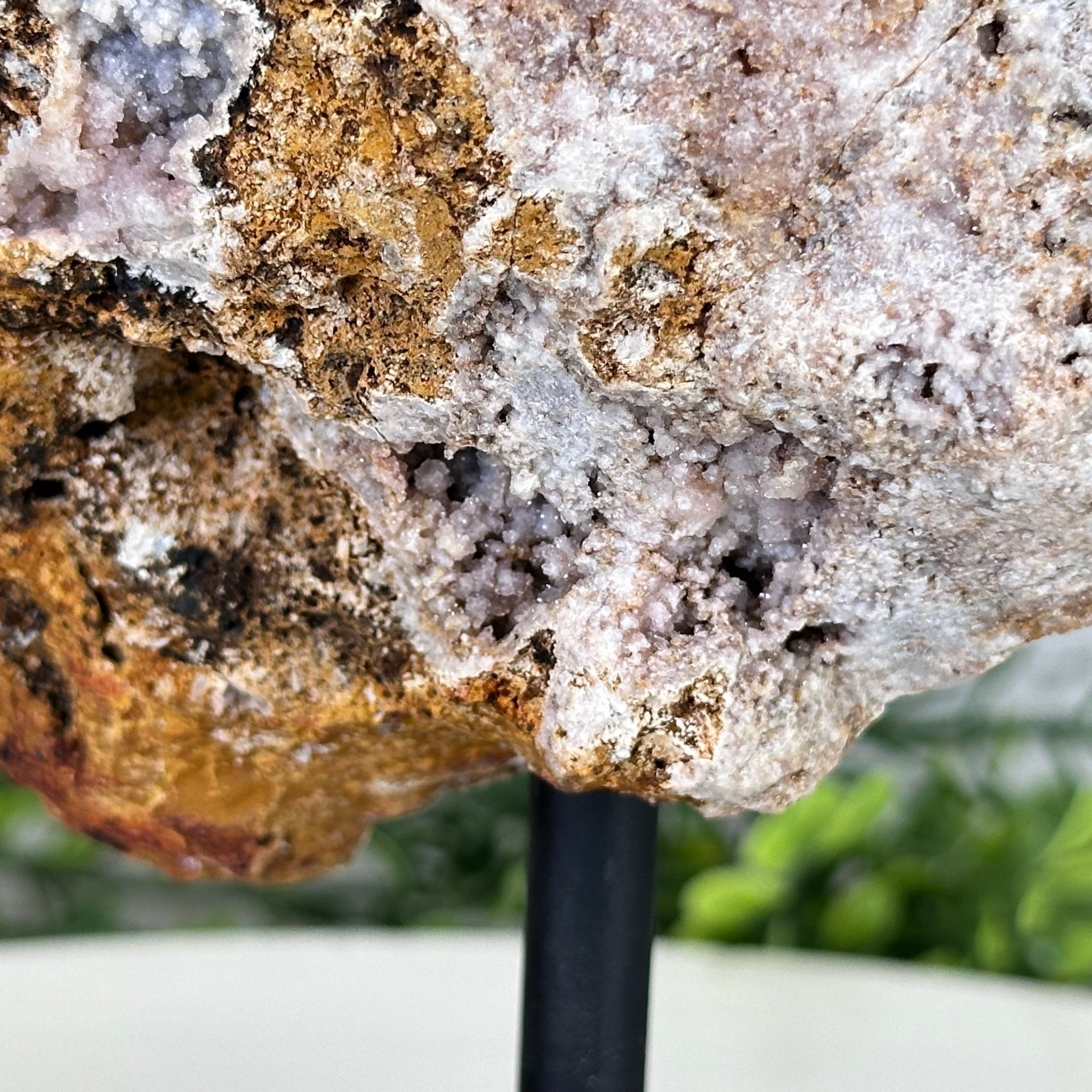 Pink Amethyst Slice on a Stand, 2.4 lbs and 8.1" Tall #5742-0132 - Brazil GemsBrazil GemsPink Amethyst Slice on a Stand, 2.4 lbs and 8.1" Tall #5742-0132Slices on Fixed Bases5742-0132