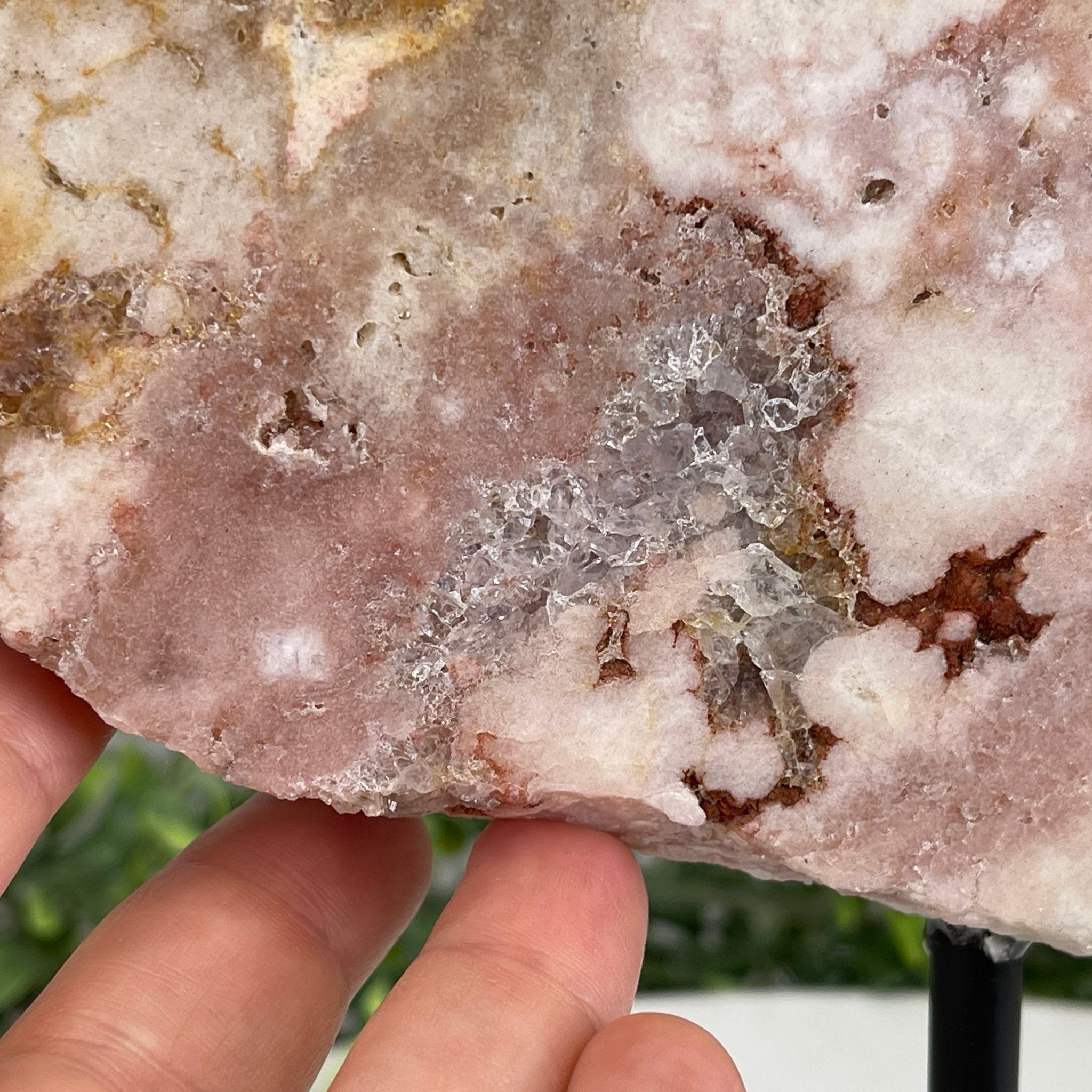 Pink Amethyst Slice on a Stand, 4.6 lbs and 12" Tall #5742-0040 by Brazil Gems - Brazil GemsBrazil GemsPink Amethyst Slice on a Stand, 4.6 lbs and 12" Tall #5742-0040 by Brazil GemsSlices on Fixed Bases5742-0040