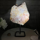 Pink Amethyst Slice on a Stand, 4.6 lbs and 12" Tall #5742-0040 by Brazil Gems - Brazil GemsBrazil GemsPink Amethyst Slice on a Stand, 4.6 lbs and 12" Tall #5742-0040 by Brazil GemsSlices on Fixed Bases5742-0040