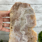 Pink Amethyst Slice on a Stand, 4.7 lbs and 12.9" Tall #5742-0138 - Brazil GemsBrazil GemsPink Amethyst Slice on a Stand, 4.7 lbs and 12.9" Tall #5742-0138Slices on Fixed Bases5742-0138