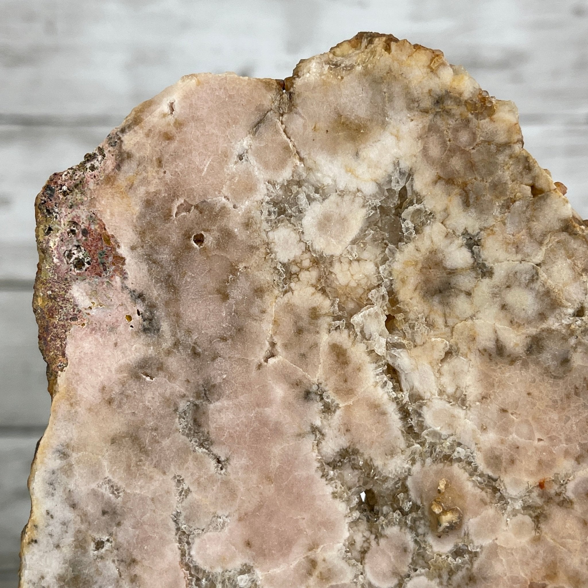 Pink Amethyst Slice on a Stand, 5.7 lbs and 11.7" Tall #5742-0041 by Brazil Gems - Brazil GemsBrazil GemsPink Amethyst Slice on a Stand, 5.7 lbs and 11.7" Tall #5742-0041 by Brazil GemsSlices on Fixed Bases5742-0041