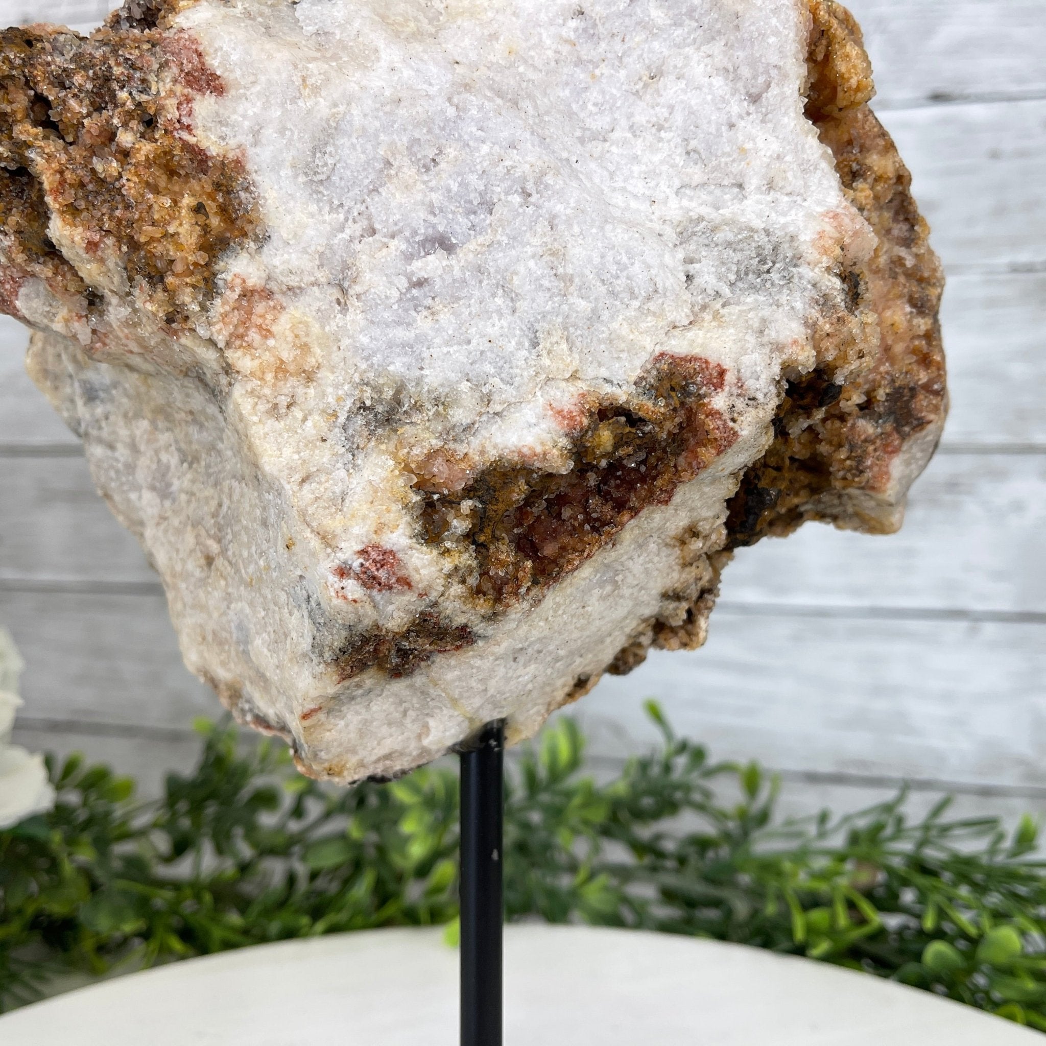 Pink Amethyst Slice on a Stand, 5.9 lbs and 12" Tall #5742-0037 by Brazil Gems - Brazil GemsBrazil GemsPink Amethyst Slice on a Stand, 5.9 lbs and 12" Tall #5742-0037 by Brazil GemsSlices on Fixed Bases5742-0037