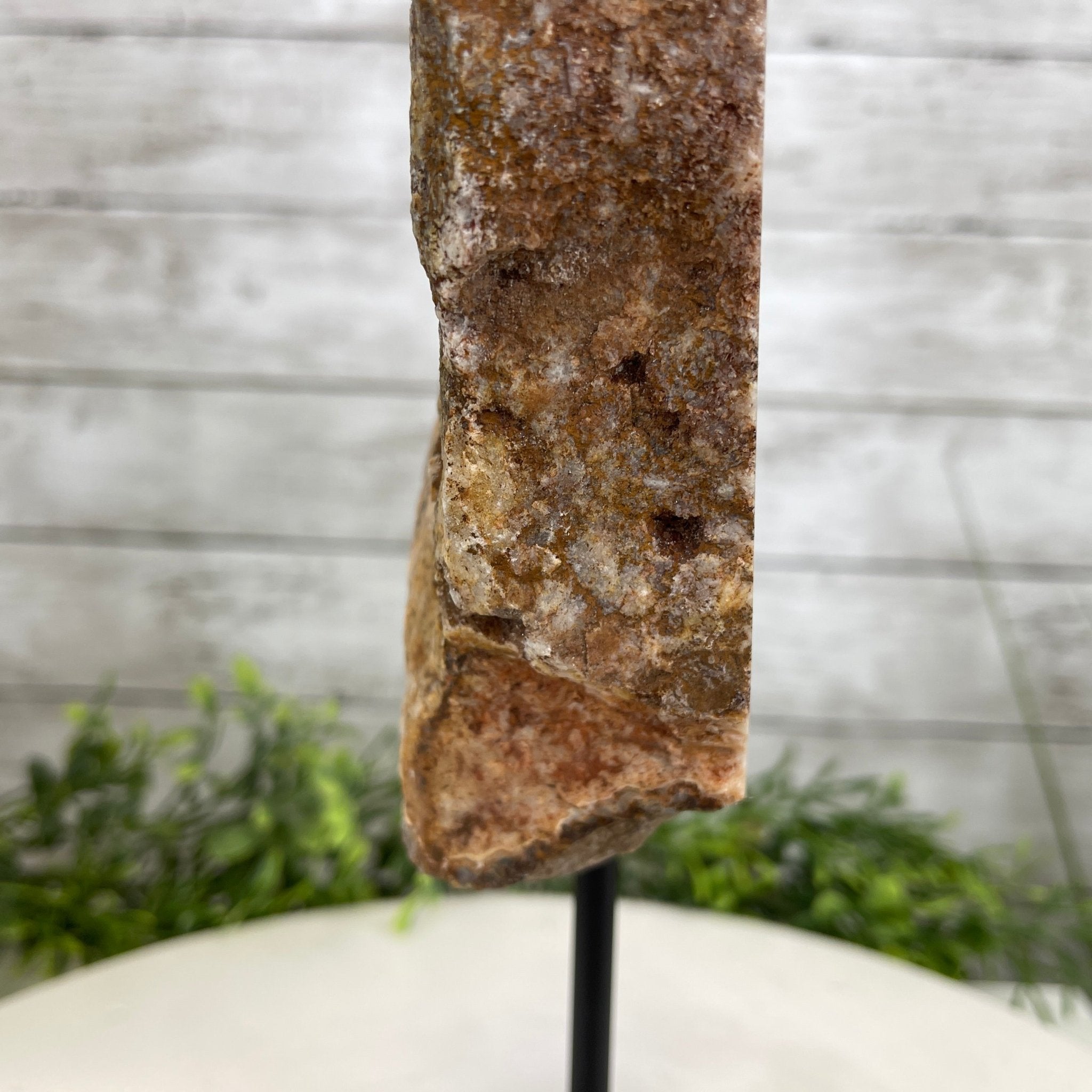 Pink Amethyst Slice on a Stand, 7.6 lbs and 15.3" Tall #5742-0043 by Brazil Gems - Brazil GemsBrazil GemsPink Amethyst Slice on a Stand, 7.6 lbs and 15.3" Tall #5742-0043 by Brazil GemsSlices on Fixed Bases5742-0043