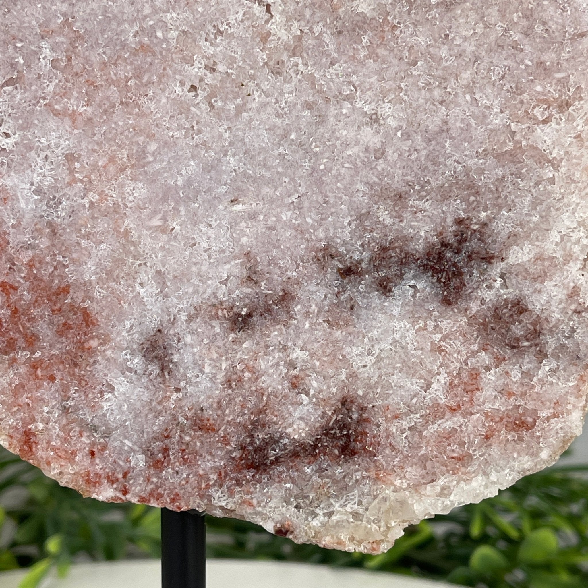 Pink Amethyst Slice on a Stand, 8.7 lbs and 13.3" Tall #5742-0034 by Brazil Gems - Brazil GemsBrazil GemsPink Amethyst Slice on a Stand, 8.7 lbs and 13.3" Tall #5742-0034 by Brazil GemsSlices on Fixed Bases5742-0034