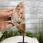 Pink Amethyst Slice on a Stand, 8.7 lbs and 13.3" Tall #5742-0034 by Brazil Gems - Brazil GemsBrazil GemsPink Amethyst Slice on a Stand, 8.7 lbs and 13.3" Tall #5742-0034 by Brazil GemsSlices on Fixed Bases5742-0034