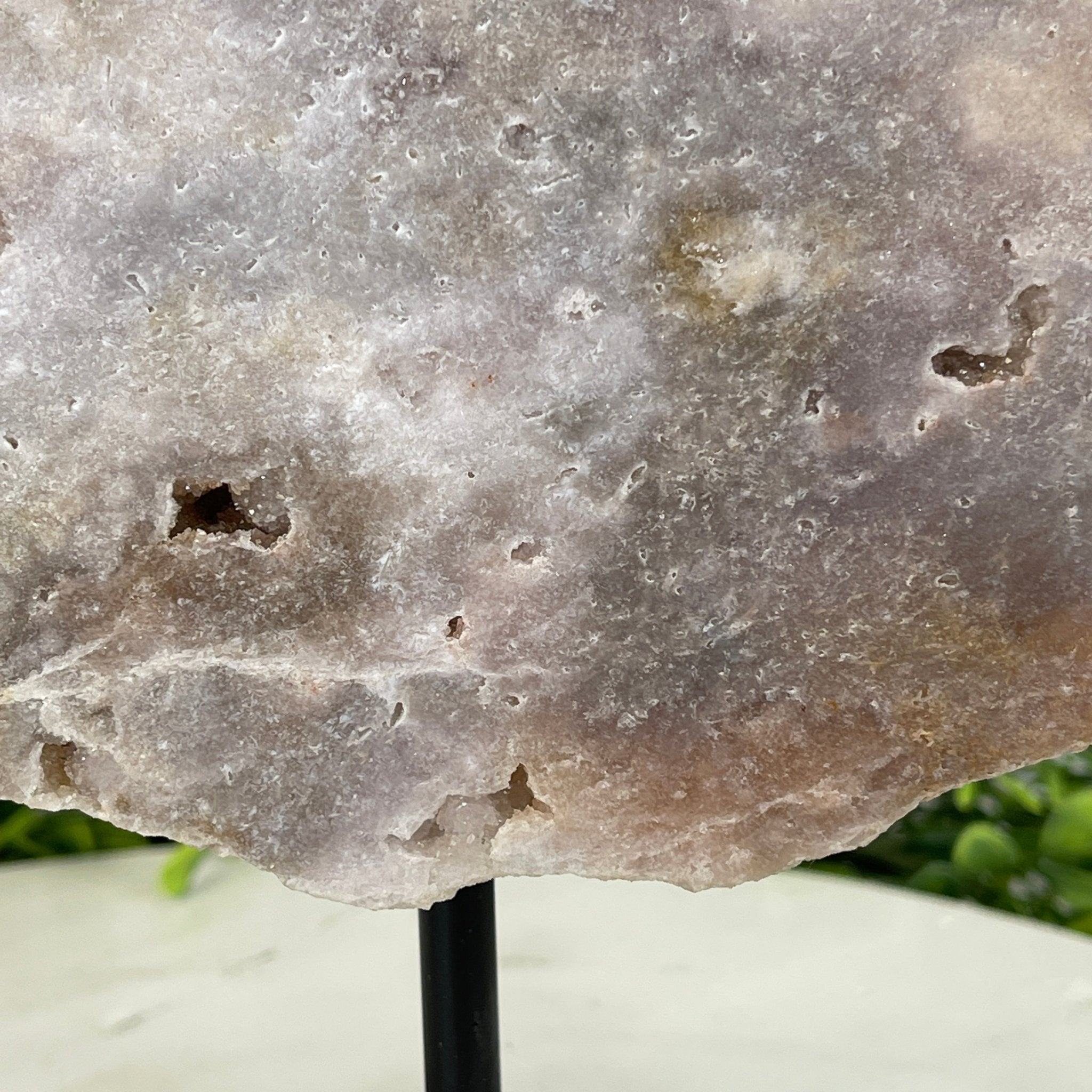 Pink Amethyst Slice on a Stand, 8.7 lbs and 14" Tall #5742-0039 by Brazil Gems - Brazil GemsBrazil GemsPink Amethyst Slice on a Stand, 8.7 lbs and 14" Tall #5742-0039 by Brazil GemsSlices on Fixed Bases5742-0039