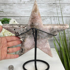 Pink Amethyst Star on a Metal Stand 11.25" Tall #5746-0022 by Brazil Gems - Brazil GemsBrazil GemsPink Amethyst Star on a Metal Stand 11.25" Tall #5746-0022 by Brazil GemsStars5746-0022