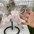 Pink Amethyst Star on a Metal Stand 11.25" Tall #5746-0022 by Brazil Gems - Brazil GemsBrazil GemsPink Amethyst Star on a Metal Stand 11.25" Tall #5746-0022 by Brazil GemsStars5746-0022