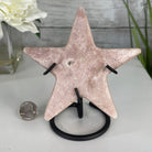 Pink Amethyst Star on a Metal Stand 5.5" Tall #5746-0003 by Brazil Gems - Brazil GemsBrazil GemsPink Amethyst Star on a Metal Stand 5.5" Tall #5746-0003 by Brazil GemsStars5746-0003