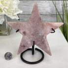 Pink Amethyst Star on a Metal Stand 6.75" Tall #5746-0010 by Brazil Gems - Brazil GemsBrazil GemsPink Amethyst Star on a Metal Stand 6.75" Tall #5746-0010 by Brazil GemsStars5746-0010