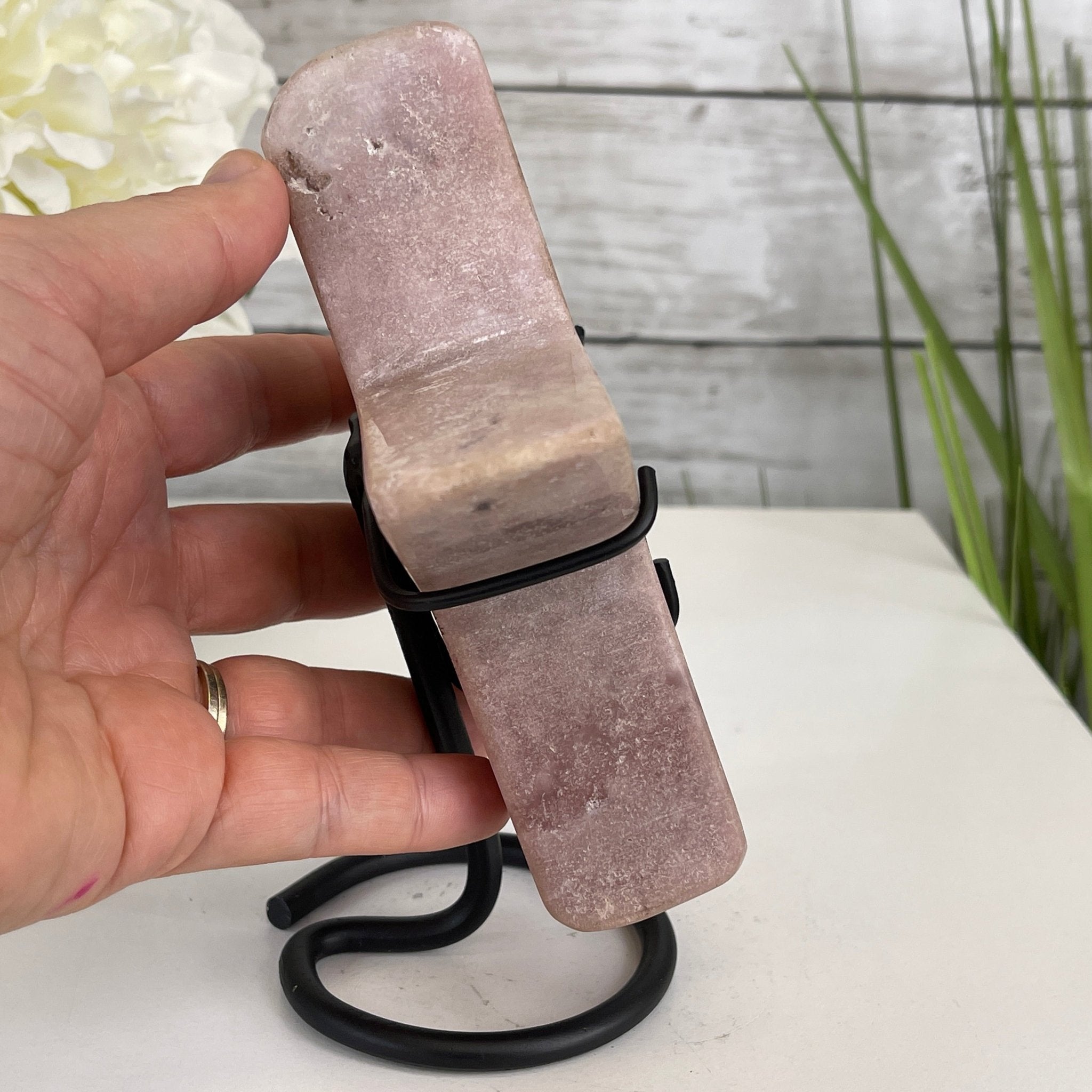 Pink Amethyst Star on a Metal Stand 6.75" Tall #5746-0010 by Brazil Gems - Brazil GemsBrazil GemsPink Amethyst Star on a Metal Stand 6.75" Tall #5746-0010 by Brazil GemsStars5746-0010