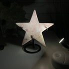 Pink Amethyst Star on a Metal Stand 6.75" Tall #5746-0010 by Brazil Gems - Brazil GemsBrazil GemsPink Amethyst Star on a Metal Stand 6.75" Tall #5746-0010 by Brazil GemsStars5746-0010