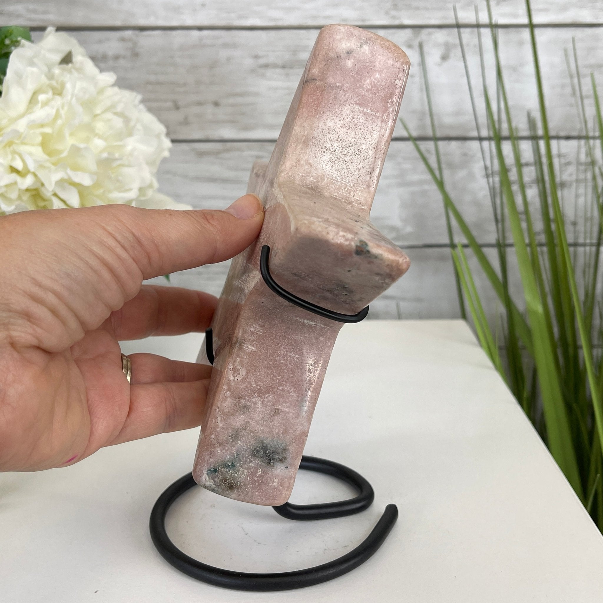 Pink Amethyst Star on a Metal Stand 6.75" Tall #5746-0016 by Brazil Gems - Brazil GemsBrazil GemsPink Amethyst Star on a Metal Stand 6.75" Tall #5746-0016 by Brazil GemsStars5746-0016