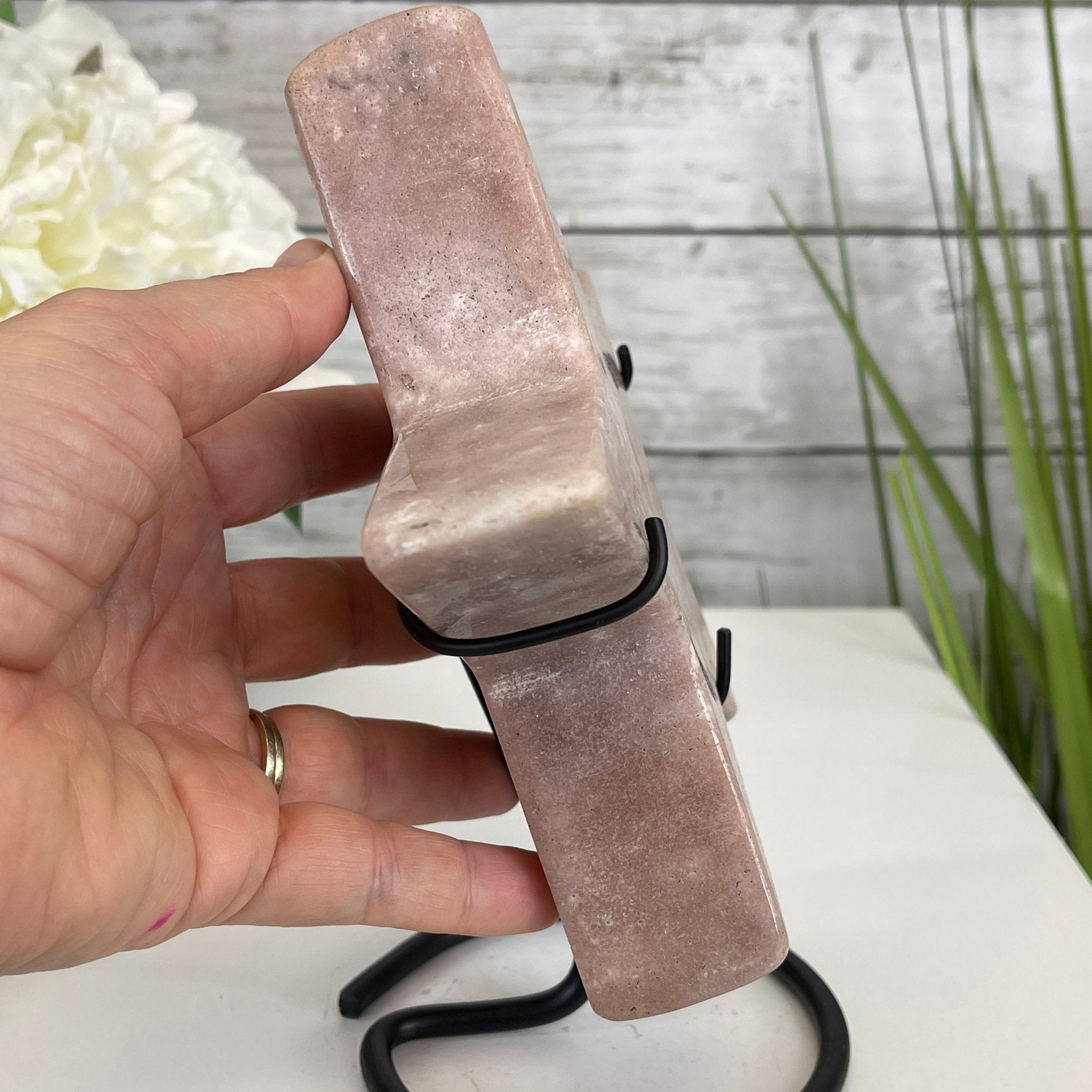 Pink Amethyst Star on a Metal Stand 6.75" Tall #5746-0016 by Brazil Gems - Brazil GemsBrazil GemsPink Amethyst Star on a Metal Stand 6.75" Tall #5746-0016 by Brazil GemsStars5746-0016