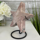 Pink Amethyst Star on a Metal Stand 6.75" Tall #5746-0016 by Brazil Gems - Brazil GemsBrazil GemsPink Amethyst Star on a Metal Stand 6.75" Tall #5746-0016 by Brazil GemsStars5746-0016