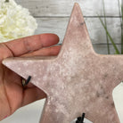 Pink Amethyst Star on a Metal Stand 6.75" Tall #5746-0016 by Brazil Gems - Brazil GemsBrazil GemsPink Amethyst Star on a Metal Stand 6.75" Tall #5746-0016 by Brazil GemsStars5746-0016