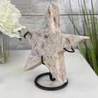 Pink Amethyst Star on a Metal Stand 7" Tall #5746-0007 by Brazil Gems - Brazil GemsBrazil GemsPink Amethyst Star on a Metal Stand 7" Tall #5746-0007 by Brazil GemsStars5746-0007