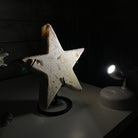 Pink Amethyst Star on a Metal Stand 7" Tall #5746-0007 by Brazil Gems - Brazil GemsBrazil GemsPink Amethyst Star on a Metal Stand 7" Tall #5746-0007 by Brazil GemsStars5746-0007