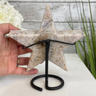 Pink Amethyst Star on a Metal Stand 7" Tall #5746-0007 by Brazil Gems - Brazil GemsBrazil GemsPink Amethyst Star on a Metal Stand 7" Tall #5746-0007 by Brazil GemsStars5746-0007