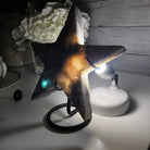 Pink Amethyst Star on a Metal Stand 7.25" Tall #5746-0005 by Brazil Gems - Brazil GemsBrazil GemsPink Amethyst Star on a Metal Stand 7.25" Tall #5746-0005 by Brazil GemsStars5746-0005