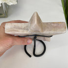 Pink Amethyst Star on a Metal Stand 7.5" Tall #5746-0009 by Brazil Gems - Brazil GemsBrazil GemsPink Amethyst Star on a Metal Stand 7.5" Tall #5746-0009 by Brazil GemsStars5746-0009