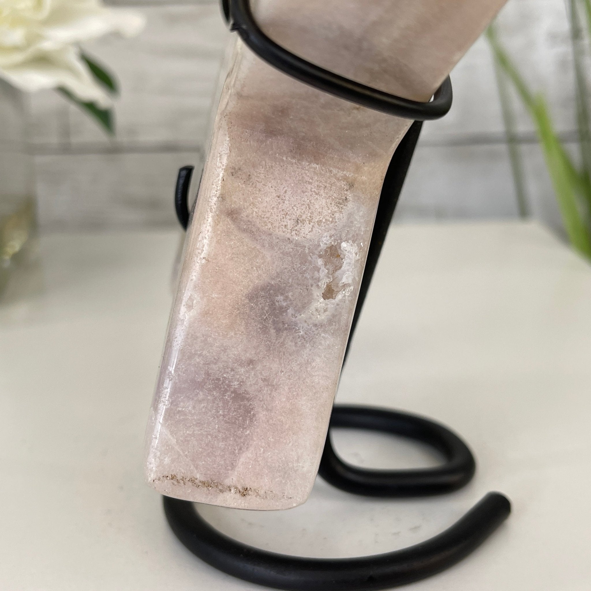 Pink Amethyst Star on a Metal Stand 7.5" Tall #5746-0009 by Brazil Gems - Brazil GemsBrazil GemsPink Amethyst Star on a Metal Stand 7.5" Tall #5746-0009 by Brazil GemsStars5746-0009
