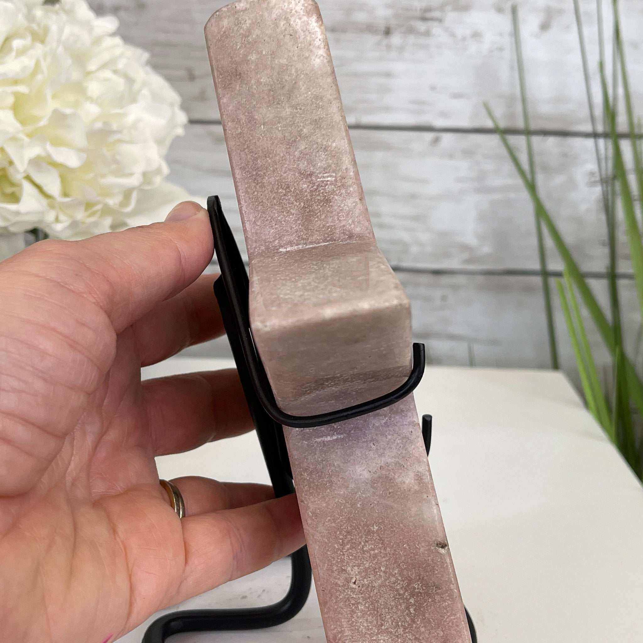 Pink Amethyst Star on a Metal Stand 7.5" Tall #5746-0014 by Brazil Gems - Brazil GemsBrazil GemsPink Amethyst Star on a Metal Stand 7.5" Tall #5746-0014 by Brazil GemsStars5746-0014