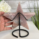 Pink Amethyst Star on a Metal Stand 7.5" Tall #5746-0014 by Brazil Gems - Brazil GemsBrazil GemsPink Amethyst Star on a Metal Stand 7.5" Tall #5746-0014 by Brazil GemsStars5746-0014