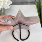 Pink Amethyst Star on a Metal Stand 7.5" Tall #5746-0014 by Brazil Gems - Brazil GemsBrazil GemsPink Amethyst Star on a Metal Stand 7.5" Tall #5746-0014 by Brazil GemsStars5746-0014