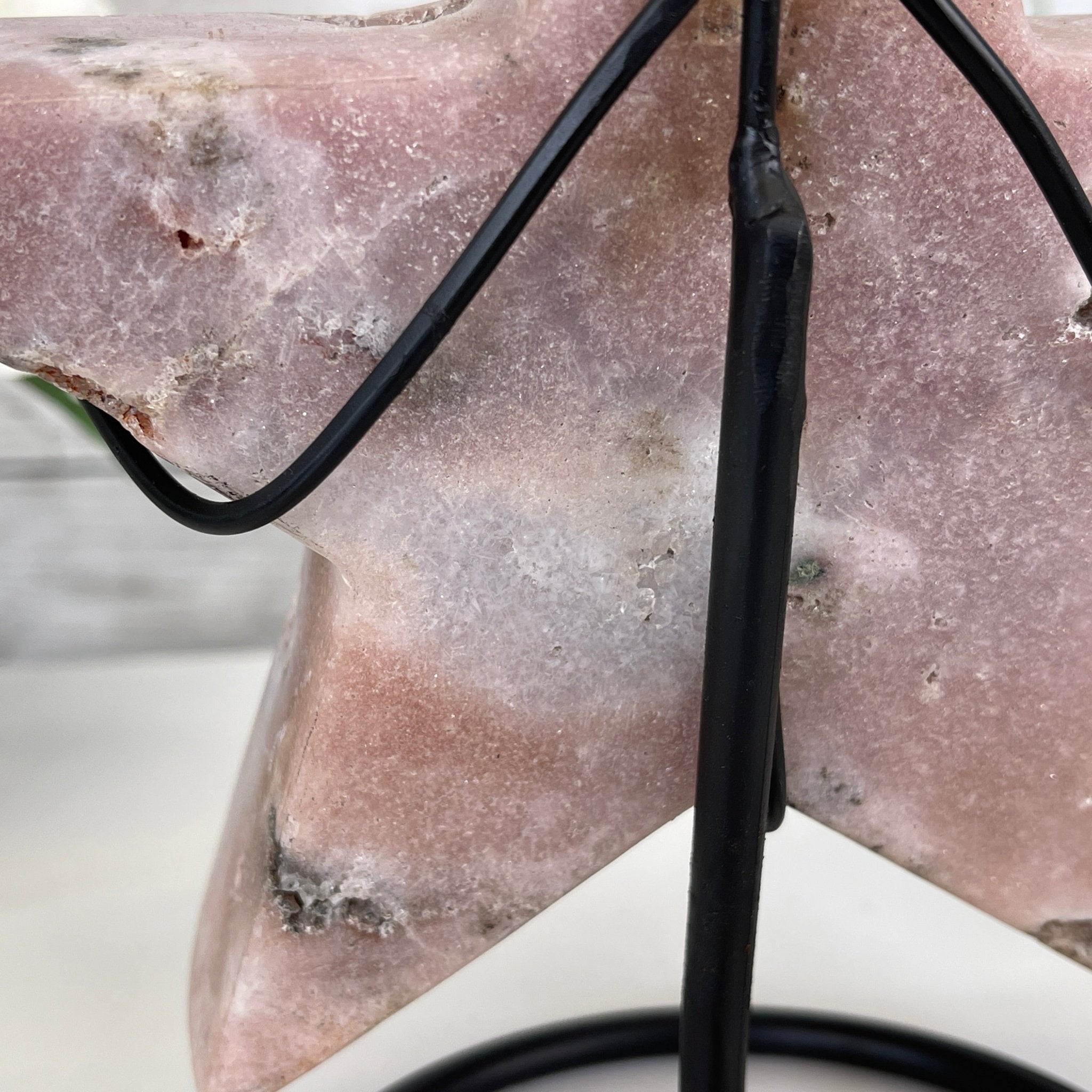 Pink Amethyst Star on a Metal Stand 7.5" Tall #5746-0014 by Brazil Gems - Brazil GemsBrazil GemsPink Amethyst Star on a Metal Stand 7.5" Tall #5746-0014 by Brazil GemsStars5746-0014