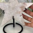 Pink Amethyst Star on a Metal Stand 7.6" Tall #5746-0018 by Brazil Gems - Brazil GemsBrazil GemsPink Amethyst Star on a Metal Stand 7.6" Tall #5746-0018 by Brazil GemsStars5746-0018