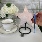 Pink Amethyst Star on a Metal Stand 8" Tall #5746-0015 by Brazil Gems - Brazil GemsBrazil GemsPink Amethyst Star on a Metal Stand 8" Tall #5746-0015 by Brazil GemsStars5746-0015