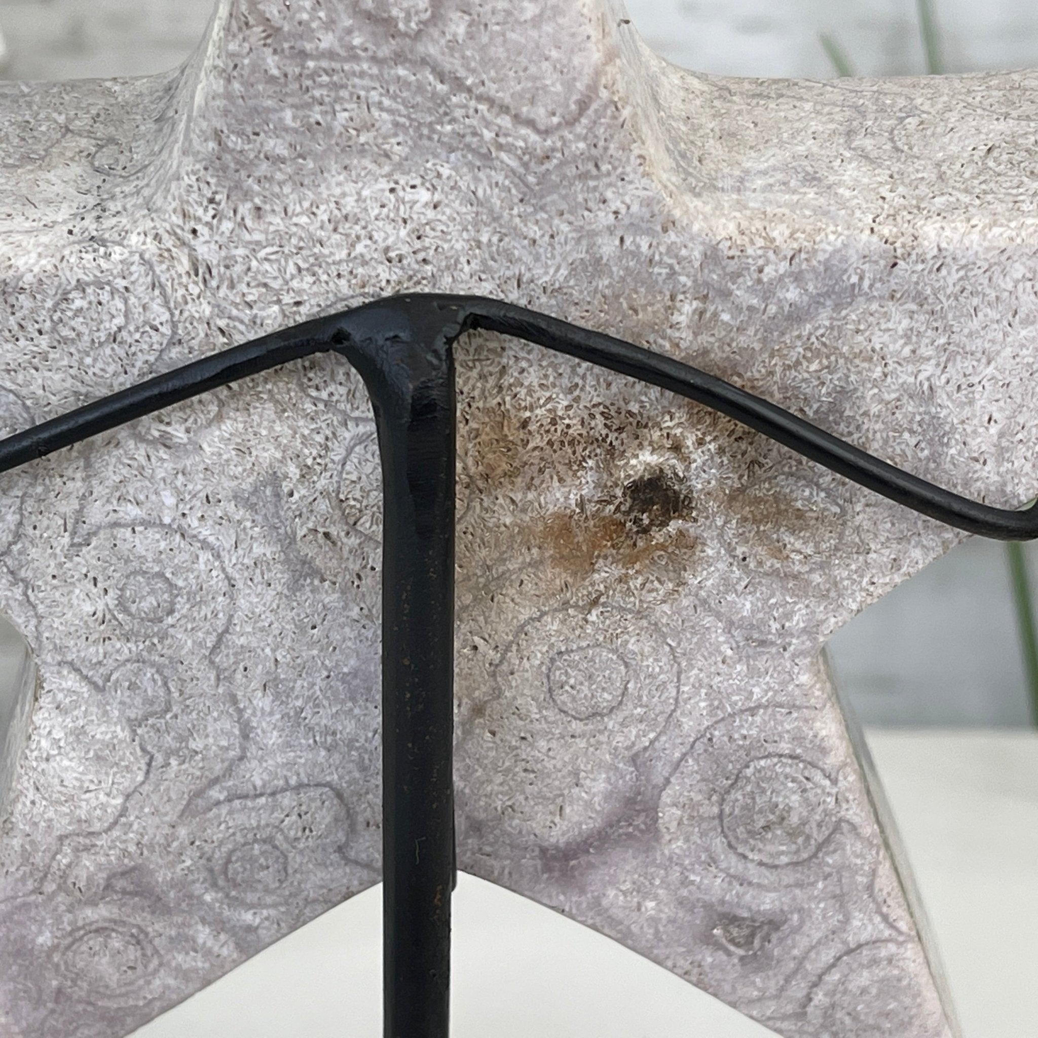 Pink Amethyst Star on a Metal Stand 8" Tall #5746-0017 by Brazil Gems - Brazil GemsBrazil GemsPink Amethyst Star on a Metal Stand 8" Tall #5746-0017 by Brazil GemsStars5746-0017