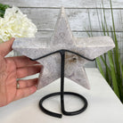 Pink Amethyst Star on a Metal Stand 8" Tall #5746-0017 by Brazil Gems - Brazil GemsBrazil GemsPink Amethyst Star on a Metal Stand 8" Tall #5746-0017 by Brazil GemsStars5746-0017