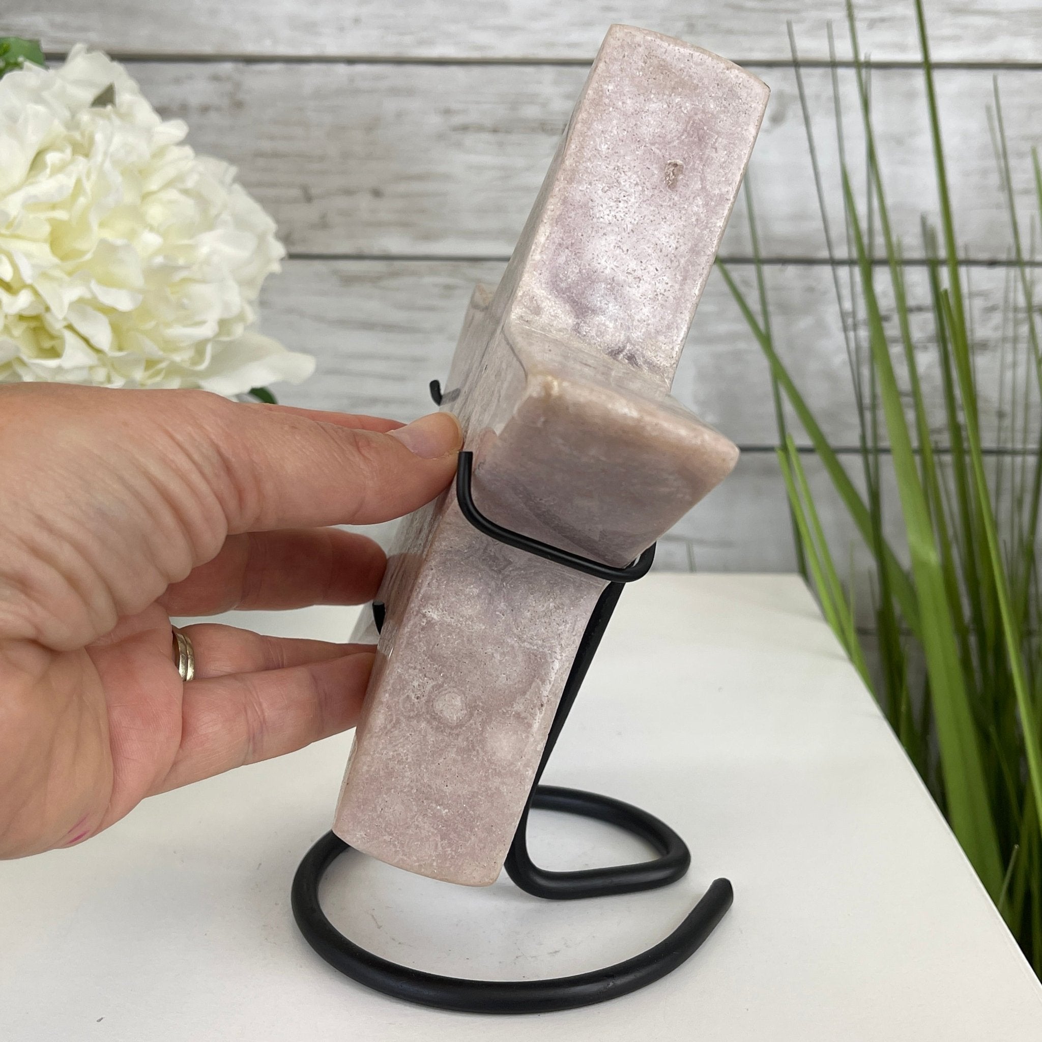 Pink Amethyst Star on a Metal Stand 8.25" Tall #5746-0020 by Brazil Gems - Brazil GemsBrazil GemsPink Amethyst Star on a Metal Stand 8.25" Tall #5746-0020 by Brazil GemsStars5746-0020