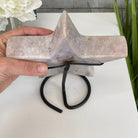 Pink Amethyst Star on a Metal Stand 8.25" Tall #5746-0020 by Brazil Gems - Brazil GemsBrazil GemsPink Amethyst Star on a Metal Stand 8.25" Tall #5746-0020 by Brazil GemsStars5746-0020