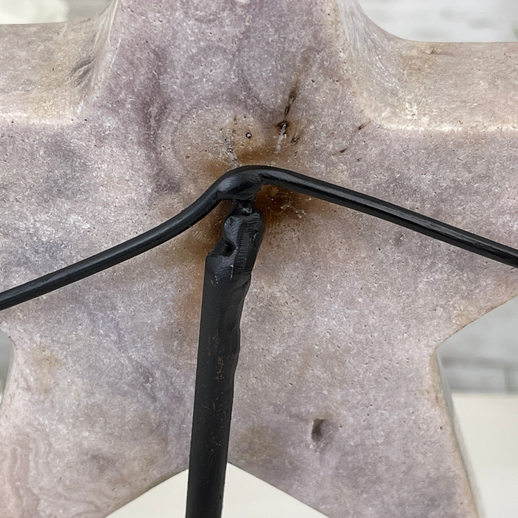 Pink Amethyst Star on a Metal Stand 8.25" Tall #5746-0020 by Brazil Gems - Brazil GemsBrazil GemsPink Amethyst Star on a Metal Stand 8.25" Tall #5746-0020 by Brazil GemsStars5746-0020