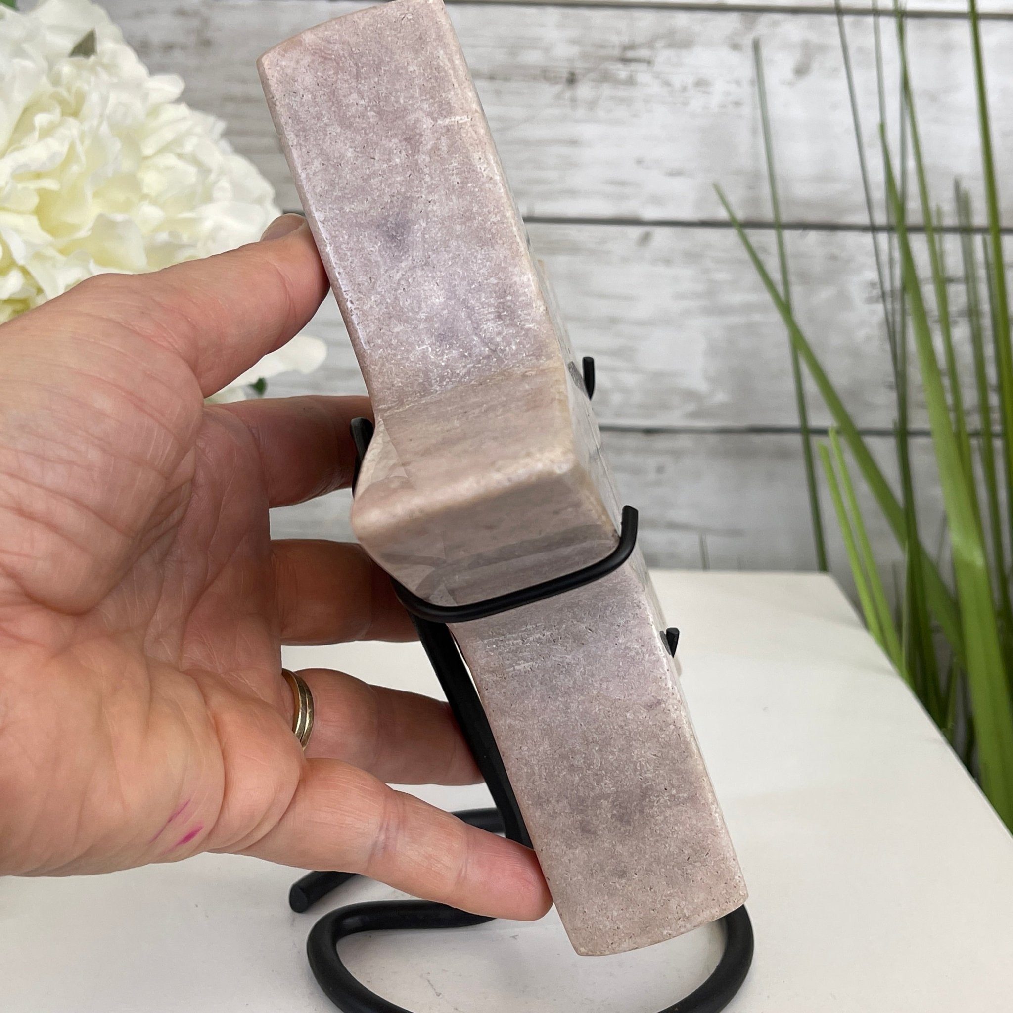 Pink Amethyst Star on a Metal Stand 8.25" Tall #5746-0020 by Brazil Gems - Brazil GemsBrazil GemsPink Amethyst Star on a Metal Stand 8.25" Tall #5746-0020 by Brazil GemsStars5746-0020