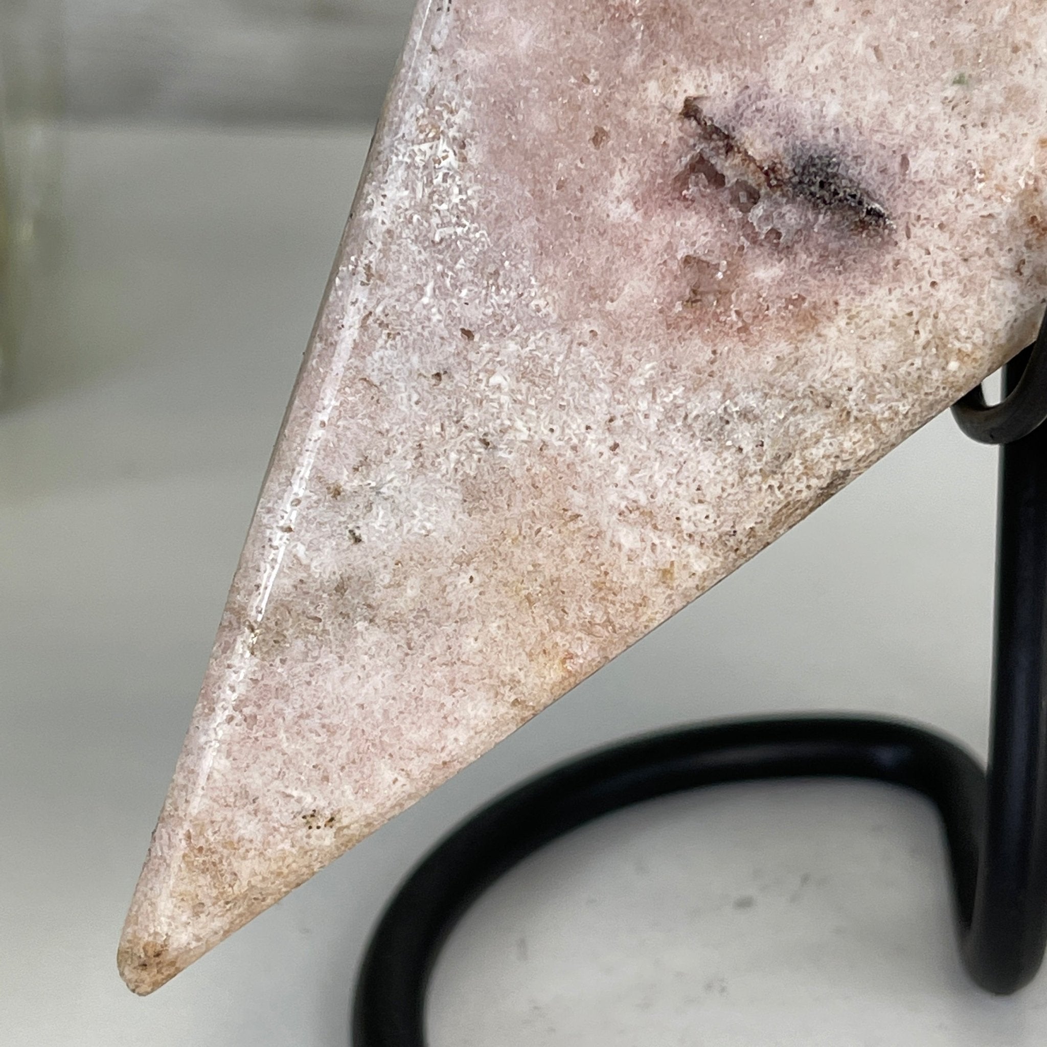 Pink Amethyst Star on a Metal Stand 9" Tall #5746-0021 by Brazil Gems - Brazil GemsBrazil GemsPink Amethyst Star on a Metal Stand 9" Tall #5746-0021 by Brazil GemsStars5746-0021