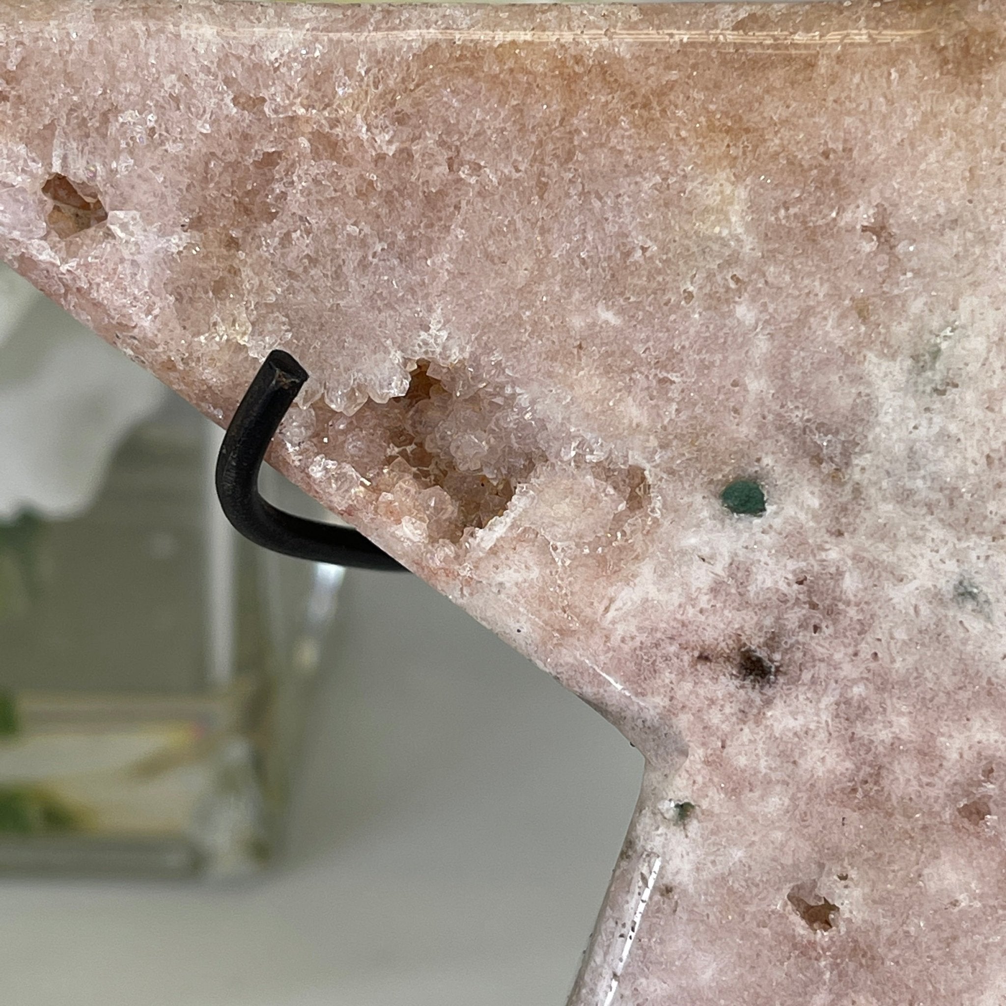 Pink Amethyst Star on a Metal Stand 9" Tall #5746-0021 by Brazil Gems - Brazil GemsBrazil GemsPink Amethyst Star on a Metal Stand 9" Tall #5746-0021 by Brazil GemsStars5746-0021