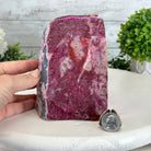 Pink Dyed Brazilian Agate Stone Bookends, 10.9 lbs & 5" tall #5151PA-027 - Brazil GemsBrazil GemsPink Dyed Brazilian Agate Stone Bookends, 10.9 lbs & 5" tall #5151PA-027Bookends5151PA-027