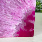 Pink Dyed Brazilian Agate Stone Bookends, 10.9 lbs & 5" tall #5151PA-027 - Brazil GemsBrazil GemsPink Dyed Brazilian Agate Stone Bookends, 10.9 lbs & 5" tall #5151PA-027Bookends5151PA-027