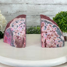 Pink Dyed Brazilian Agate Stone Bookends, 10.9 lbs & 5" tall #5151PA-027 - Brazil GemsBrazil GemsPink Dyed Brazilian Agate Stone Bookends, 10.9 lbs & 5" tall #5151PA-027Bookends5151PA-027