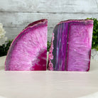 Pink Dyed Brazilian Agate Stone Bookends, 10.9 lbs & 5" tall #5151PA-027 - Brazil GemsBrazil GemsPink Dyed Brazilian Agate Stone Bookends, 10.9 lbs & 5" tall #5151PA-027Bookends5151PA-027