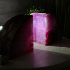 Pink Dyed Brazilian Agate Stone Bookends, 10.9 lbs & 5" tall #5151PA-027 - Brazil GemsBrazil GemsPink Dyed Brazilian Agate Stone Bookends, 10.9 lbs & 5" tall #5151PA-027Bookends5151PA-027