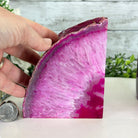 Pink Dyed Brazilian Agate Stone Bookends, 10.9 lbs & 5" tall #5151PA-027 - Brazil GemsBrazil GemsPink Dyed Brazilian Agate Stone Bookends, 10.9 lbs & 5" tall #5151PA-027Bookends5151PA-027