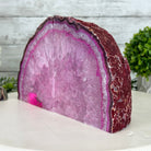 Pink Dyed Brazilian Agate Stone Bookends, 12.7 lbs & 5.9" tall #5151PA-026 - Brazil GemsBrazil GemsPink Dyed Brazilian Agate Stone Bookends, 12.7 lbs & 5.9" tall #5151PA-026Bookends5151PA-026