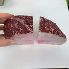 Pink Dyed Brazilian Agate Stone Bookends, 4.5" tall & 6 lbs #5151-0023 by Brazil Gems - Brazil GemsBrazil GemsPink Dyed Brazilian Agate Stone Bookends, 4.5" tall & 6 lbs #5151-0023 by Brazil GemsBookends5151PA-023