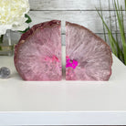 Pink Dyed Brazilian Agate Stone Bookends, 4.5" tall & 6 lbs #5151-0023 by Brazil Gems - Brazil GemsBrazil GemsPink Dyed Brazilian Agate Stone Bookends, 4.5" tall & 6 lbs #5151-0023 by Brazil GemsBookends5151PA-023
